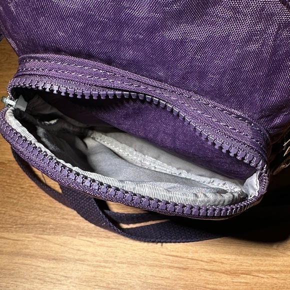 Kipling Canvas Backpack Convertible Crossbody Bag Purple - Picture 5 of 8